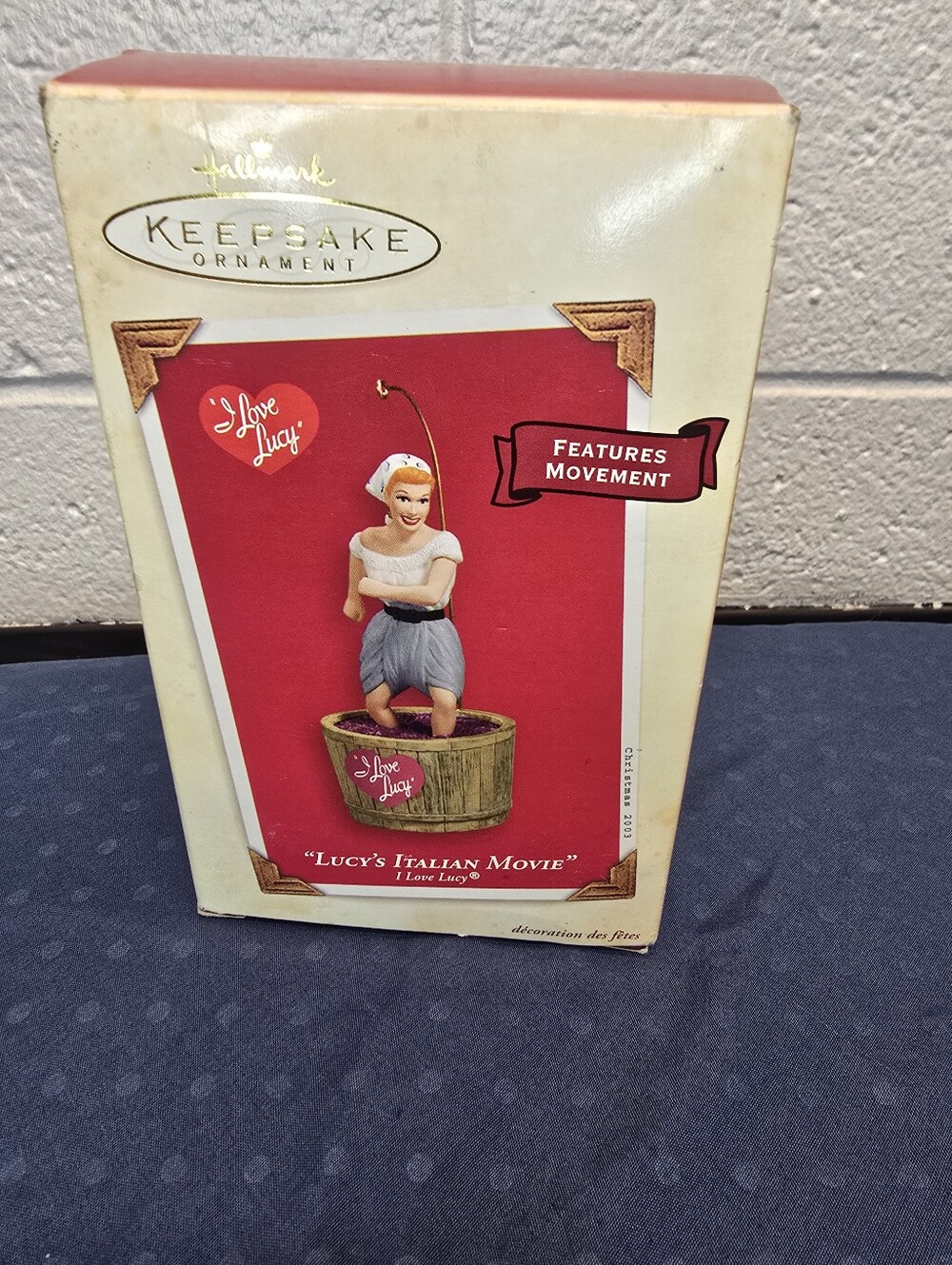 Hallmark Keepsake I Love Lucy "Lucy's Italian Movie" Christmas Ornament